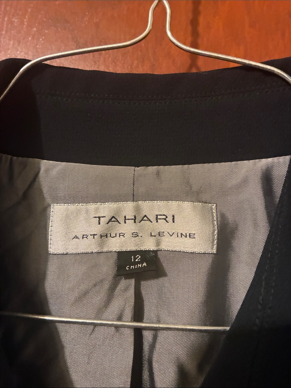 Tahari Black Military-Inspired Button Blazer - Picture 2 of 5